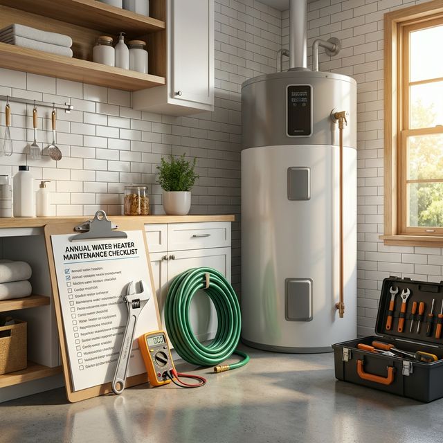 Annual Water Heater Maintenance Checklist (Printable)