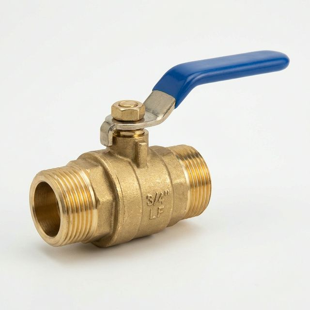 HMP 3/4" Full-Port Brass Ball Valve Drain Valve